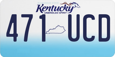 KY license plate 471UCD