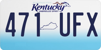 KY license plate 471UFX