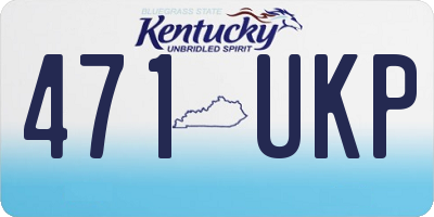 KY license plate 471UKP