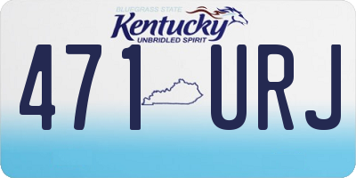 KY license plate 471URJ