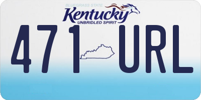 KY license plate 471URL