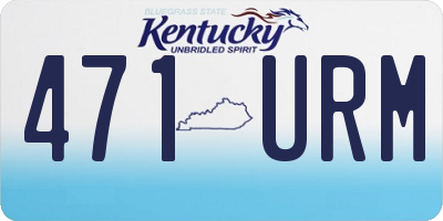 KY license plate 471URM