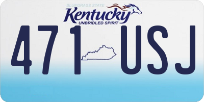 KY license plate 471USJ