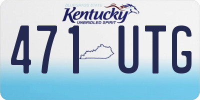 KY license plate 471UTG