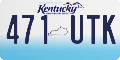 KY license plate 471UTK