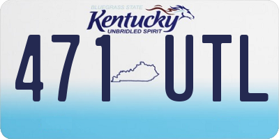 KY license plate 471UTL