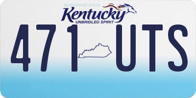 KY license plate 471UTS