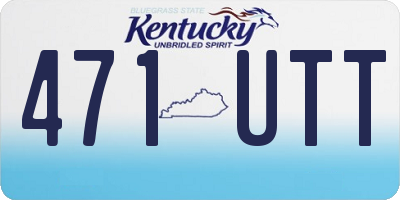 KY license plate 471UTT