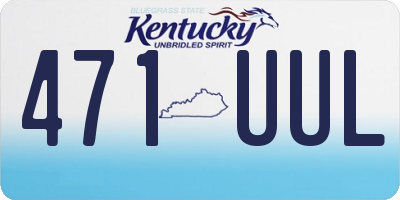 KY license plate 471UUL
