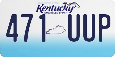 KY license plate 471UUP