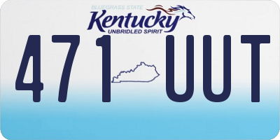 KY license plate 471UUT