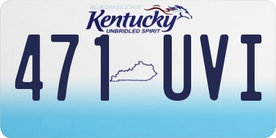 KY license plate 471UVI