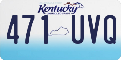 KY license plate 471UVQ