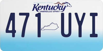 KY license plate 471UYI