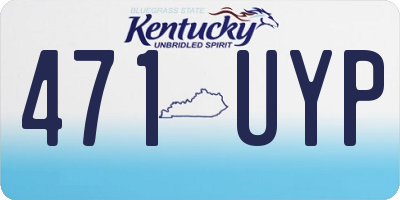 KY license plate 471UYP
