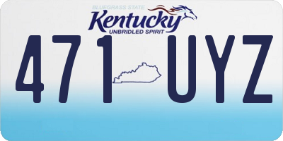 KY license plate 471UYZ