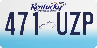 KY license plate 471UZP