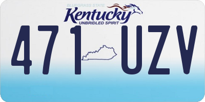 KY license plate 471UZV