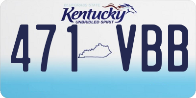 KY license plate 471VBB