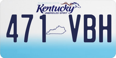 KY license plate 471VBH