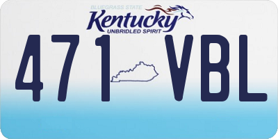 KY license plate 471VBL