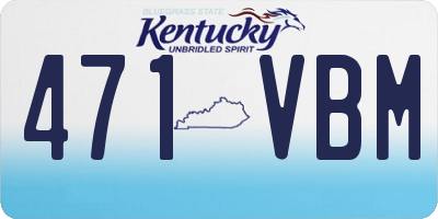 KY license plate 471VBM
