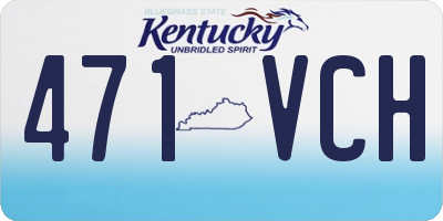 KY license plate 471VCH
