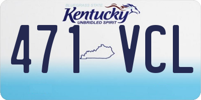 KY license plate 471VCL