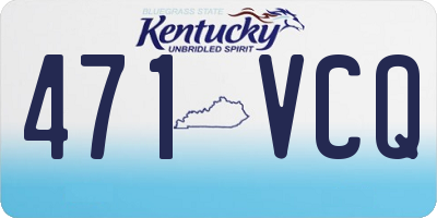 KY license plate 471VCQ