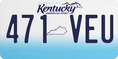 KY license plate 471VEU