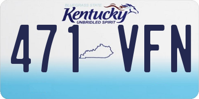 KY license plate 471VFN