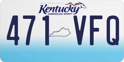 KY license plate 471VFQ