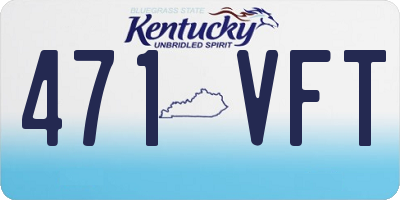 KY license plate 471VFT