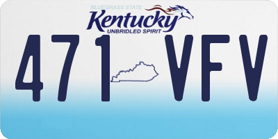 KY license plate 471VFV