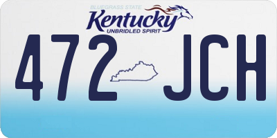 KY license plate 472JCH