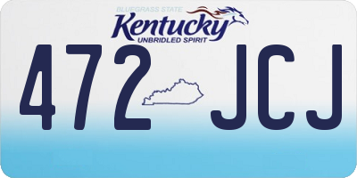 KY license plate 472JCJ