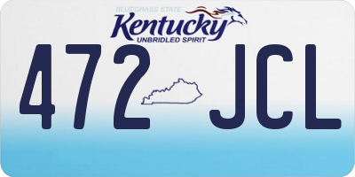 KY license plate 472JCL