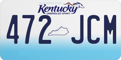 KY license plate 472JCM