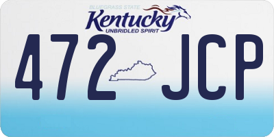 KY license plate 472JCP