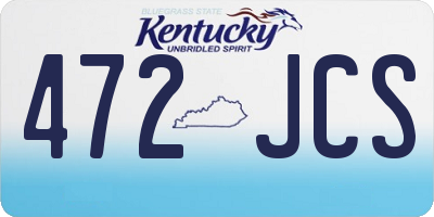 KY license plate 472JCS
