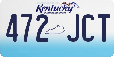 KY license plate 472JCT