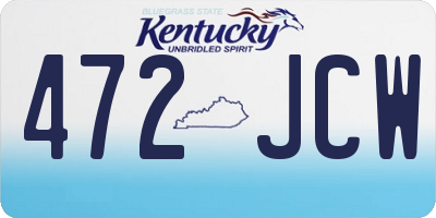 KY license plate 472JCW