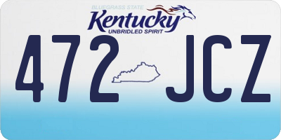 KY license plate 472JCZ
