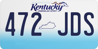 KY license plate 472JDS