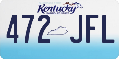 KY license plate 472JFL