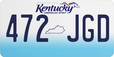 KY license plate 472JGD
