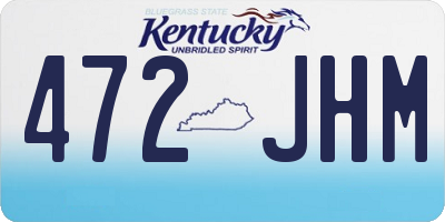 KY license plate 472JHM