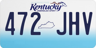 KY license plate 472JHV