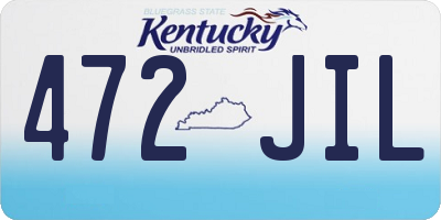 KY license plate 472JIL