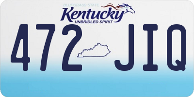 KY license plate 472JIQ
